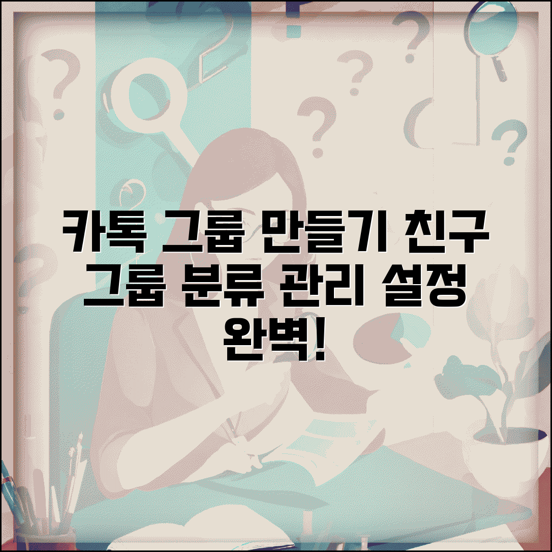 카톡 그룹 만들기 | 친구 그룹 분류 + 관리 설정 방법