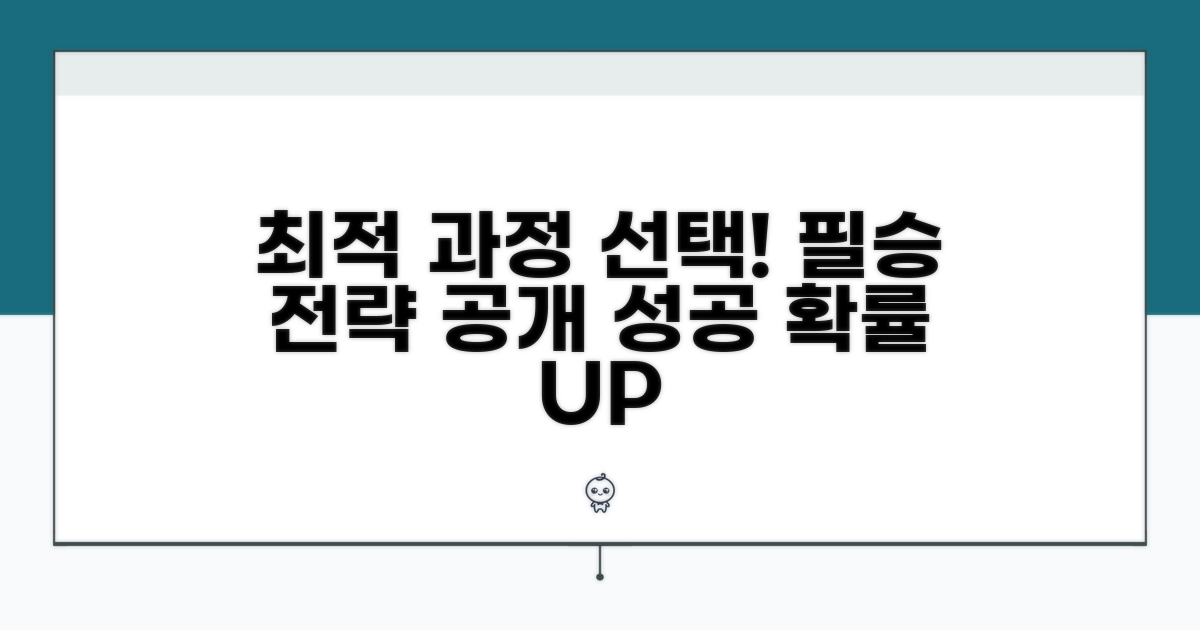최적의 과정 선택 방법