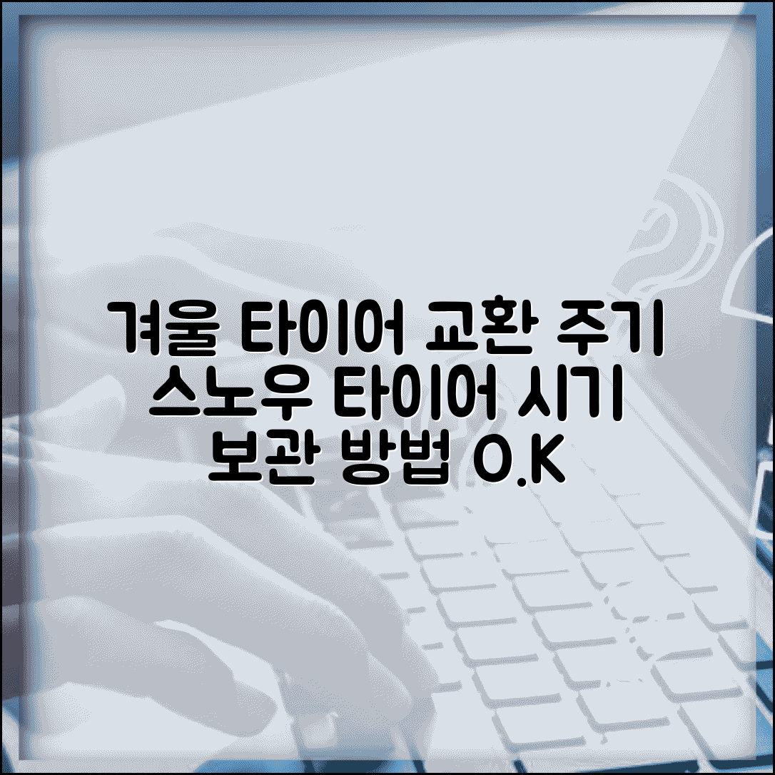 겨울용 타이어 교환주기 계절 | 스노우 타이어 장착 시기와 보관 방법