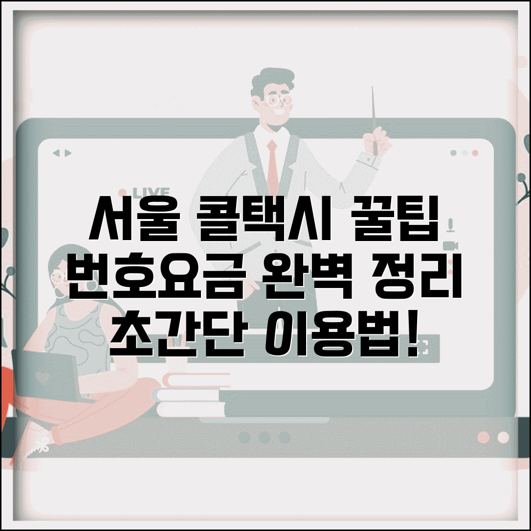 서울콜택시 이용법 | 서울시 콜택시 번호 요금 완벽정리