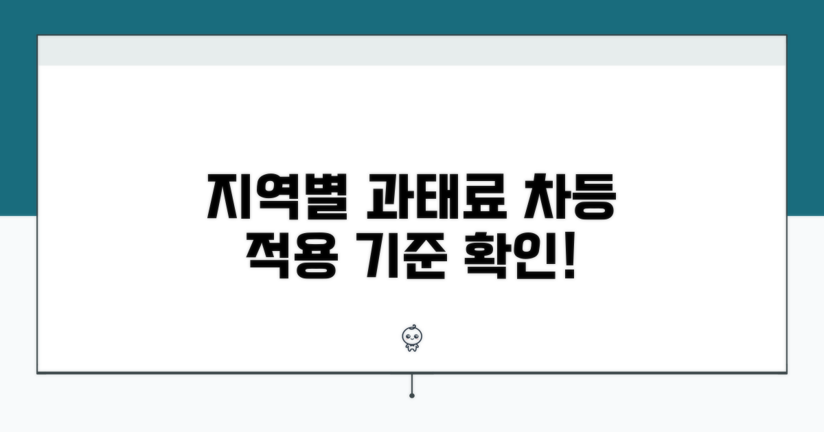 지역별 과태료 차등 적용 기준