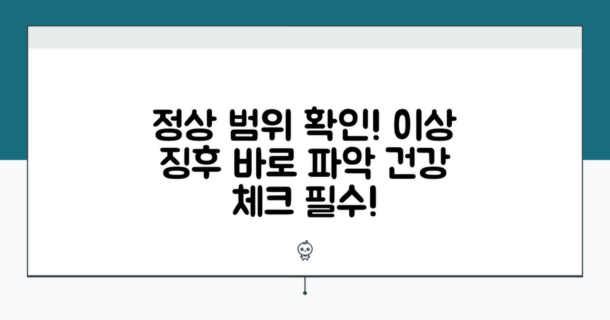 정상 범위 확인, 이상 징후 파악