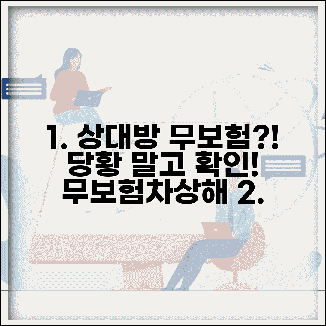 교통사고 무보험차상해 | 상대방 무보험일 때 무보험차상해보험 적용 조건