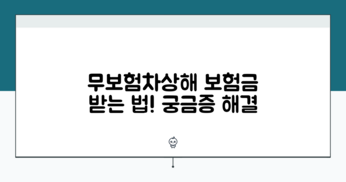 무보험차상해 보험 처리 절차