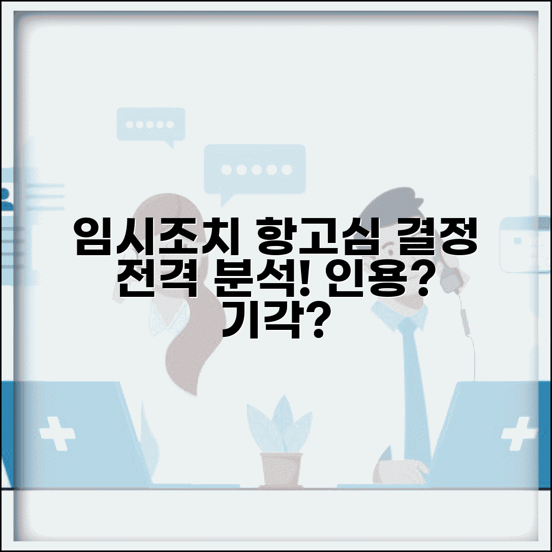 임시조치 결정 항고심 | 고등법원 항고 심리 | 항고 기각 인용 | 재항고 가능성
