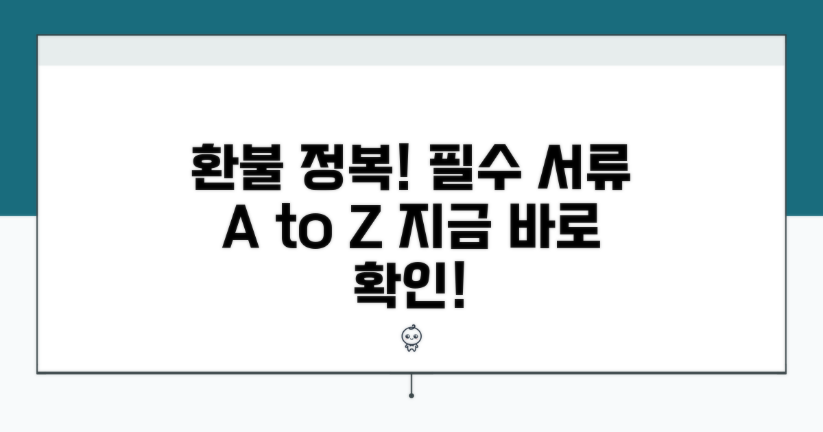 환불 절차, 필수 서류 완벽 가이드