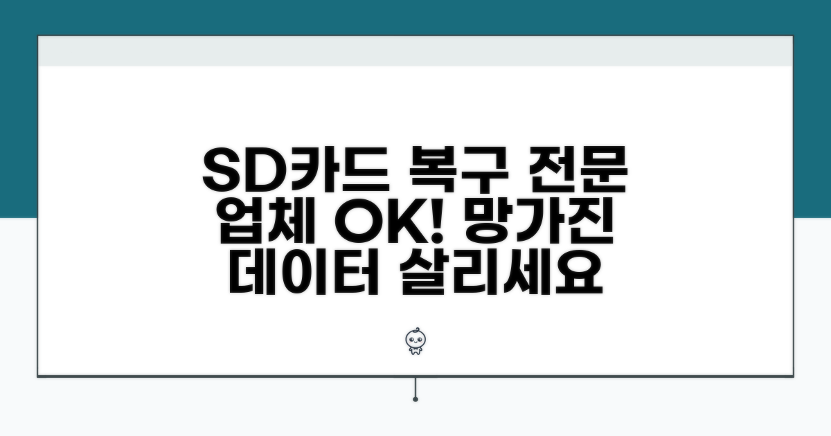손상된 SD카드 복구 전문 업체 활용