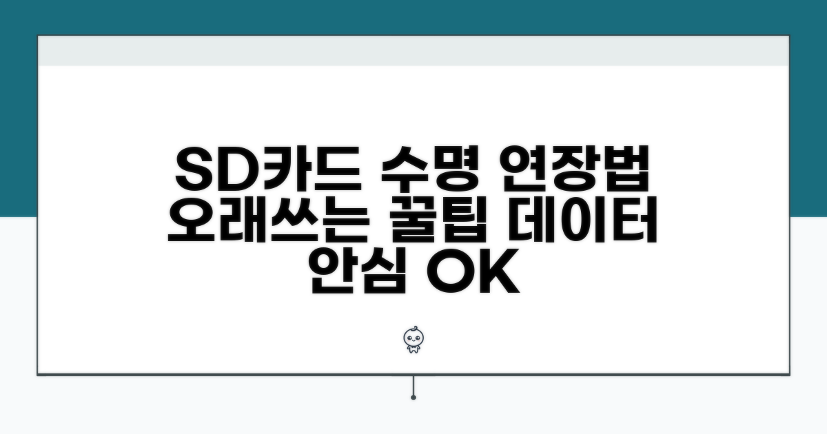 SD카드 오래 쓰는 관리법