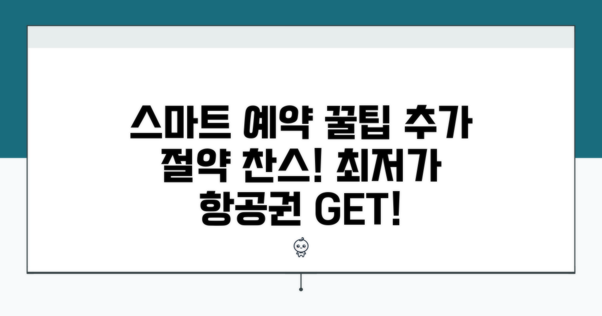 스마트 예약으로 항공료 추가 절약