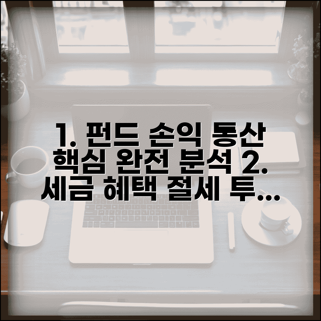 펀드 손익통산 완벽정리 | 펀드 손익통산 조건 | 세제혜택 | 계산방법 | 투자 전략 | 절세 방법 | 활용법