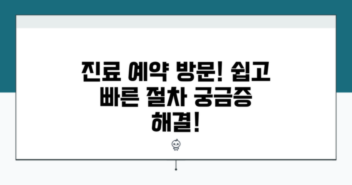 진료 예약 및 방문 절차