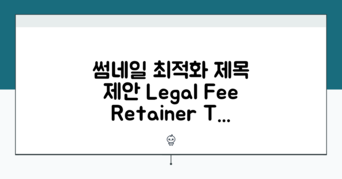 Legal Fee, Retainer 기본 개념