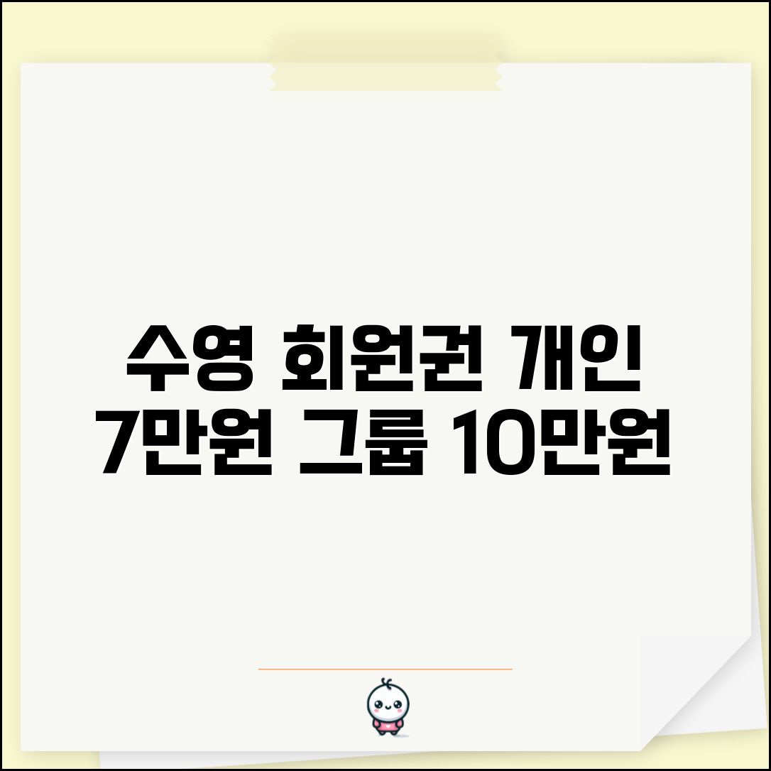 수영장 회원권 요금 개인 그룹 | 수영 회원권 10만원 개인 7만원 그룹