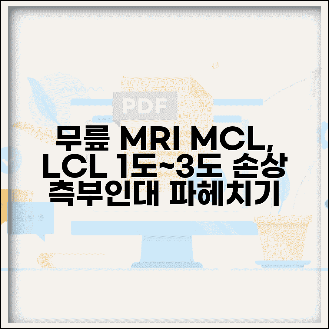 무릎MRI 측부인대손상 MCL LCL 등급 | 내측 외측 측부인대 1도 2도 3도
