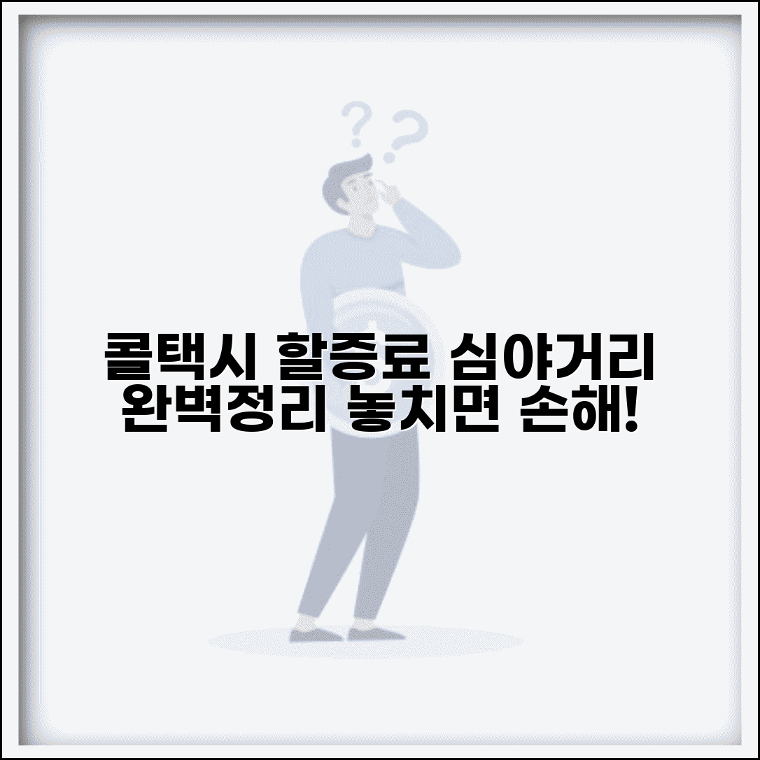 콜택시 할증료 | 심야 할증 거리 할증 완벽정리