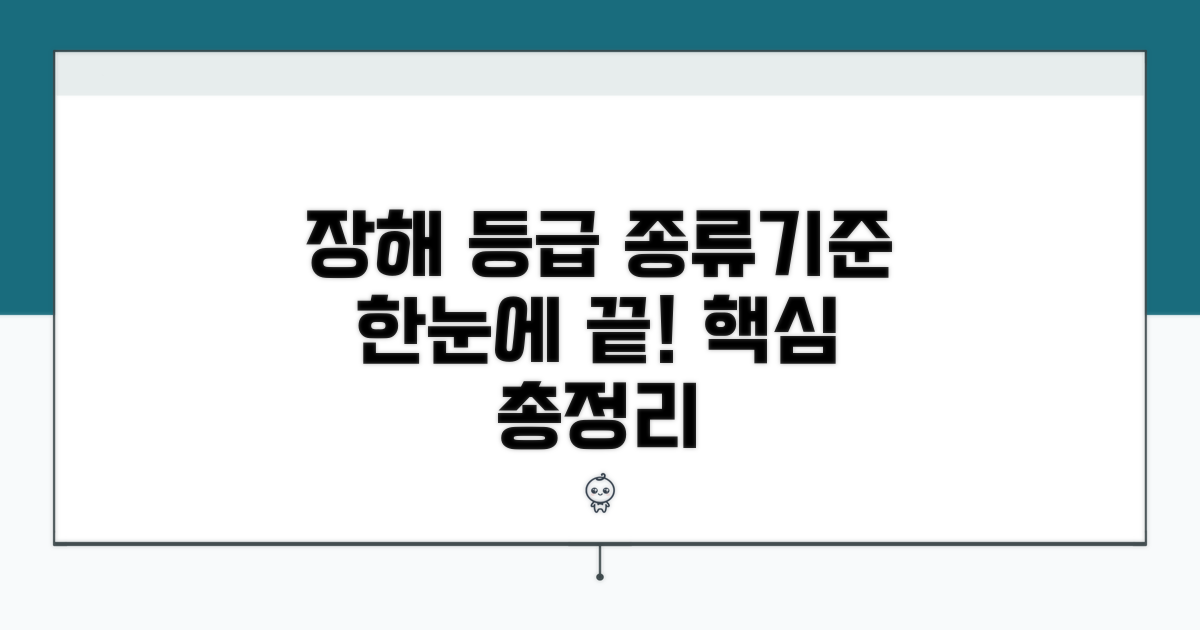 장해등급 종류와 기준 한눈에