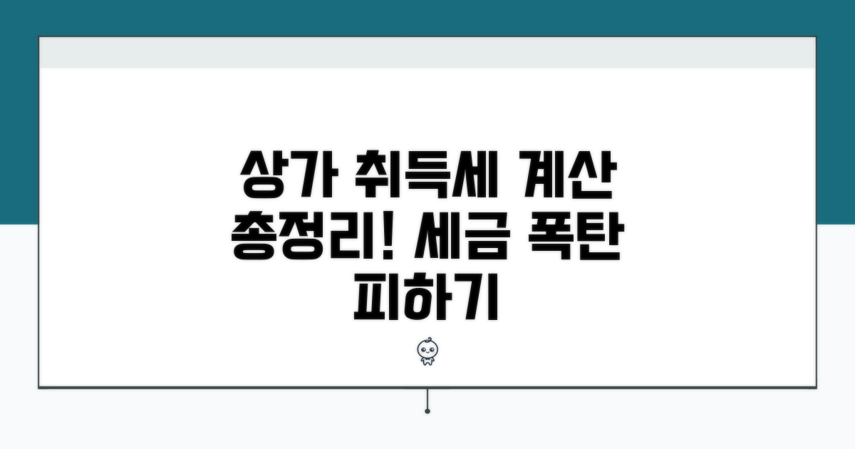 상가 취득세 계산 방법 완벽 정리