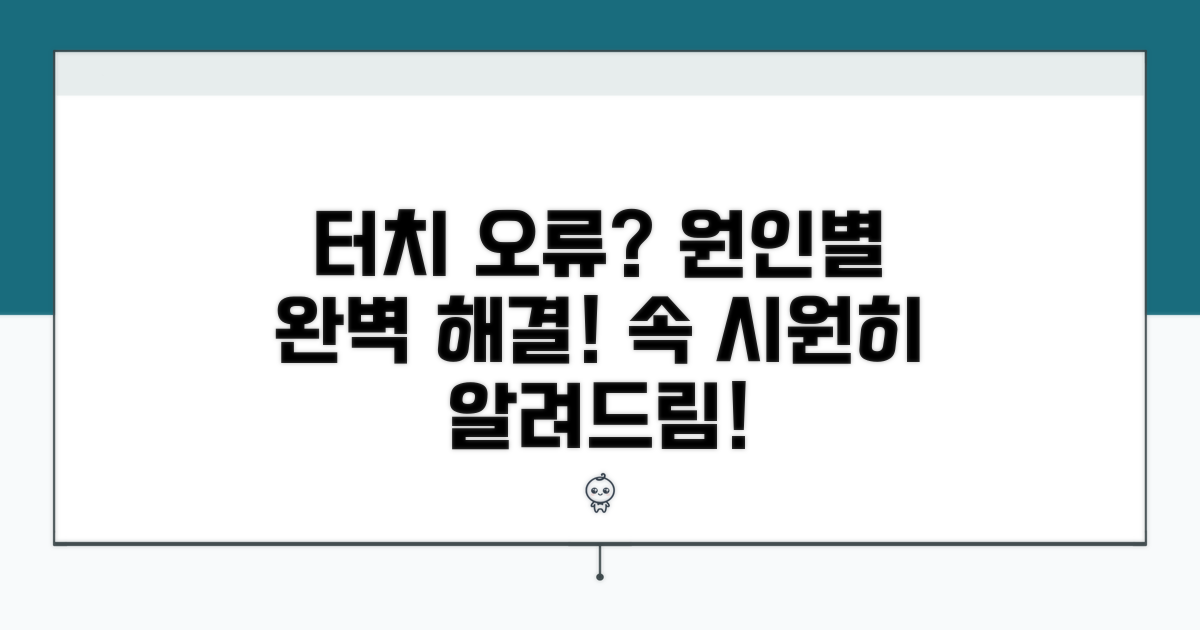 터치 오류, 원인별 해결 방법