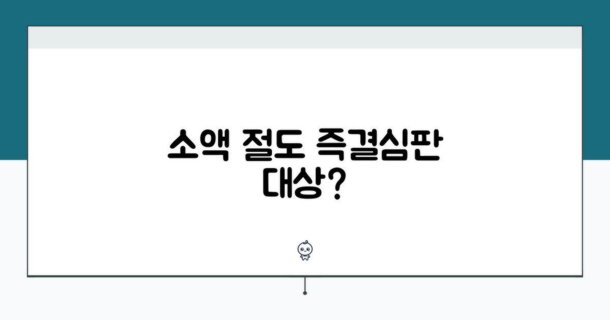 소액 절도 즉결심판 개념과 대상