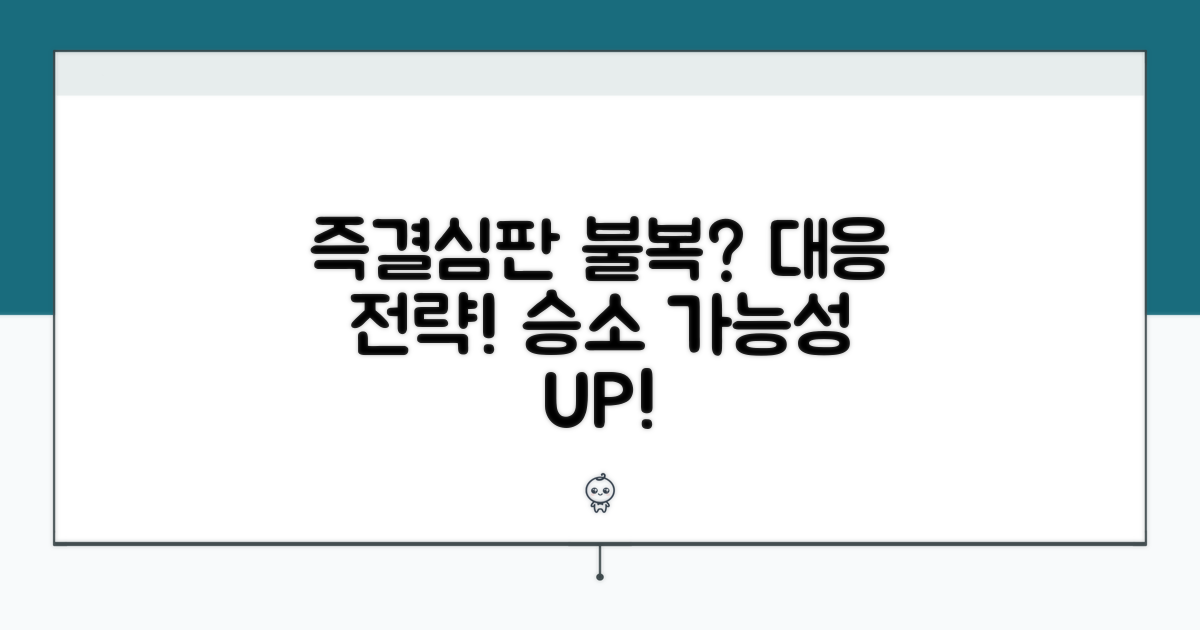 즉결심판 불복 절차와 대응 전략