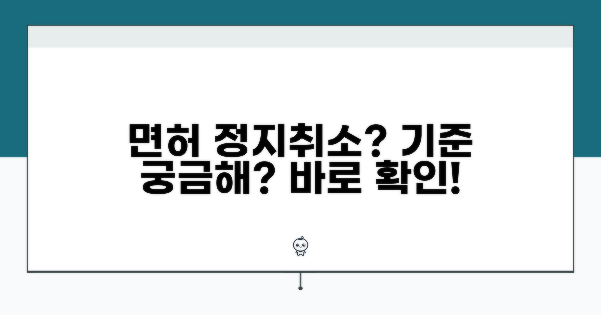 면허 정지, 취소 기준은 어떻게 될까?