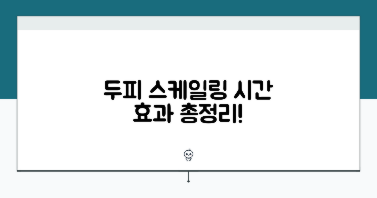 두피 스케일링 시간과 효과 총정리