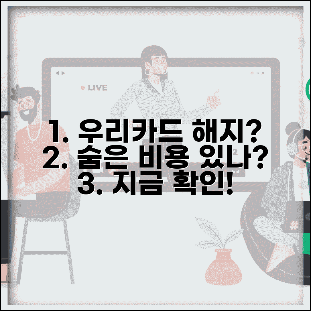 우리카드 해지 수수료 있을까? | 우리카드 해지 비용과 부대 비용