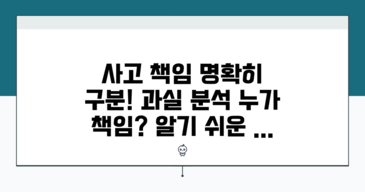 사고 유형별 책임 소재 명확히 하기