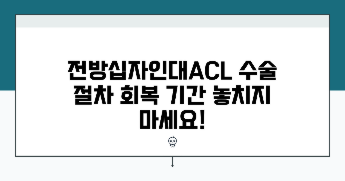 전방십자인대 수술, 절차와 회복 기간
