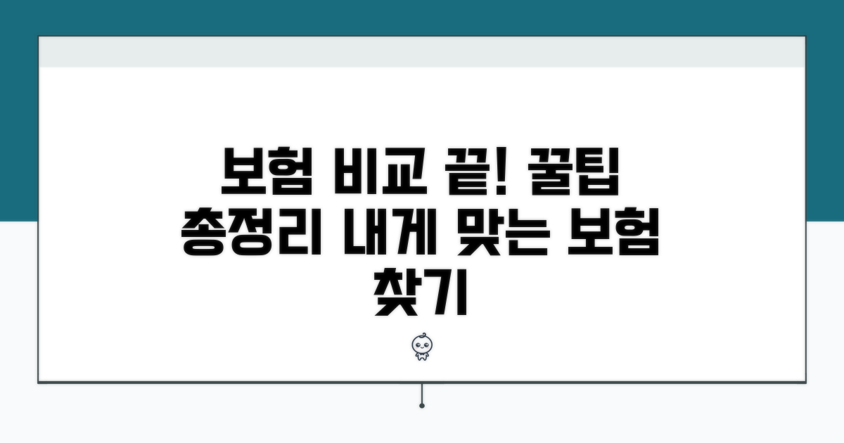 업체별 보험 보장 범위 비교 분석