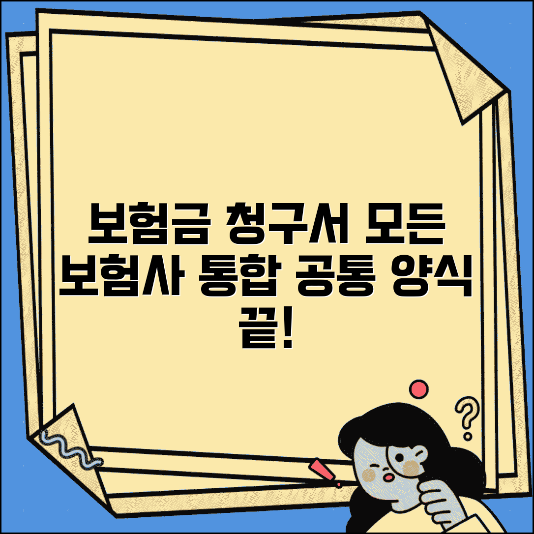 보험금 청구서 양식 통합 | 모든 보험사 공통 서식