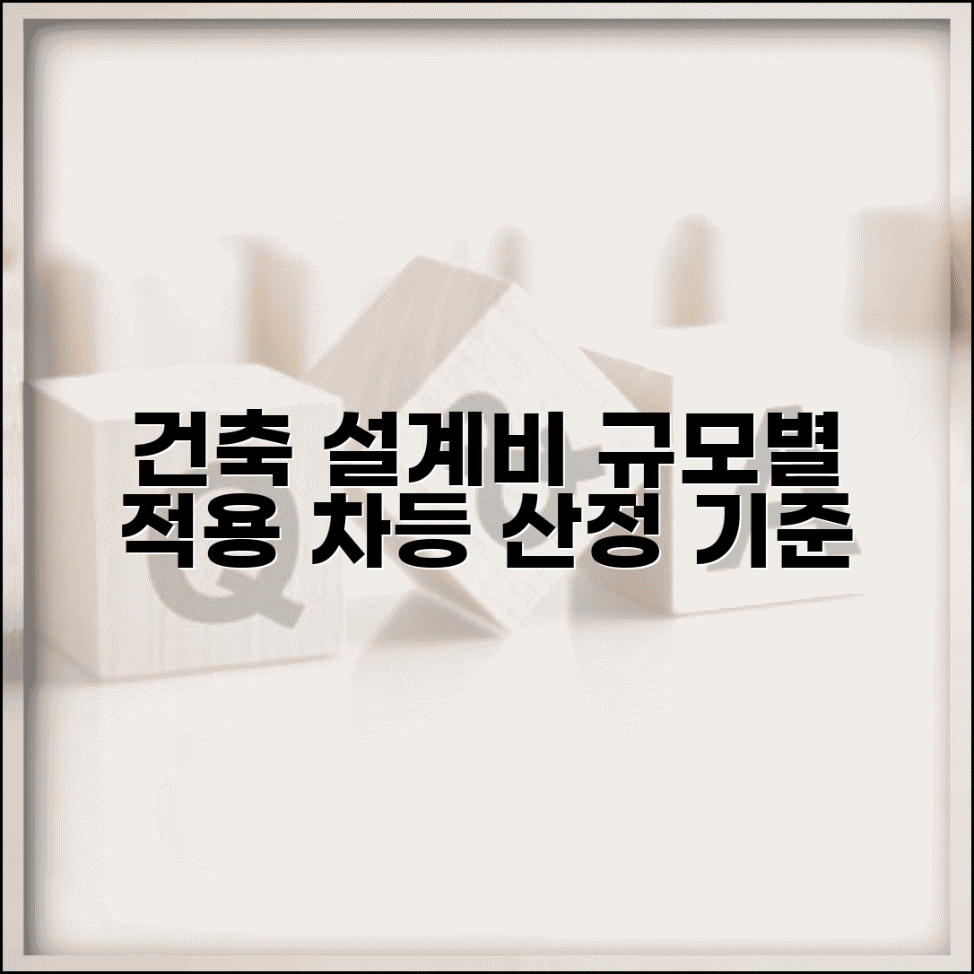 건축설계비요율표 공사비 규모별 적용기준 | 난이도 가중치 | 업무범위에 따른 차등