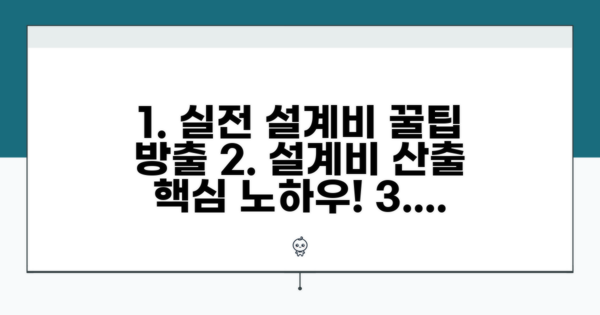 실전 설계비 산출 꿀팁