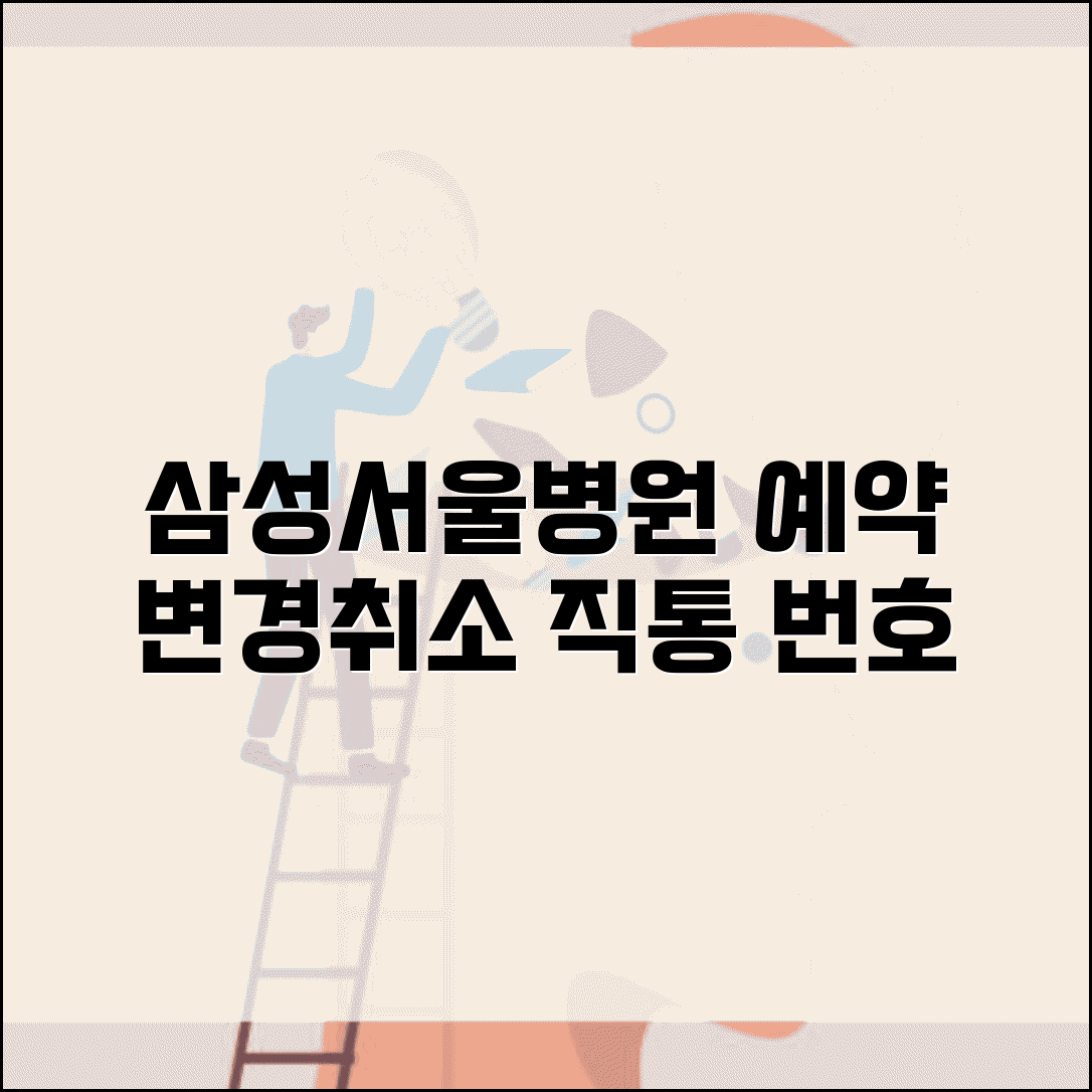 삼성서울병원 예약변경 번호 | 삼성병원 예약취소 직통