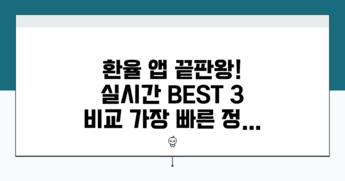 실시간 환율 조회 앱 완벽 비교