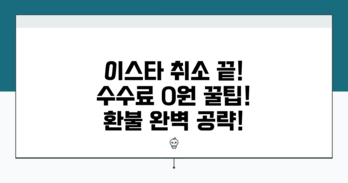 이스타항공 취소 수수료, 이것만 알면 끝!