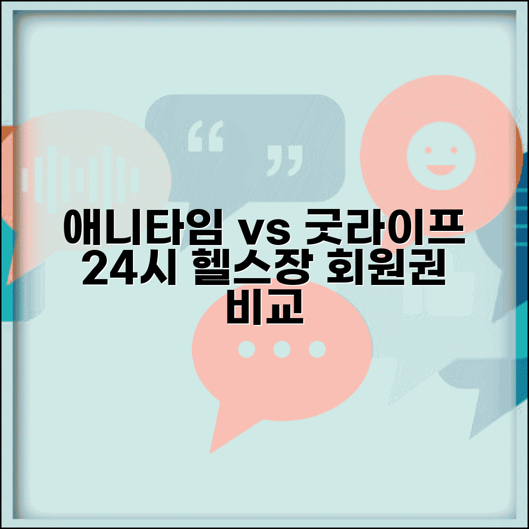 애니타임 피트니스 vs 굿라이프 회원권 | 24시간 헬스장 등급 실이용