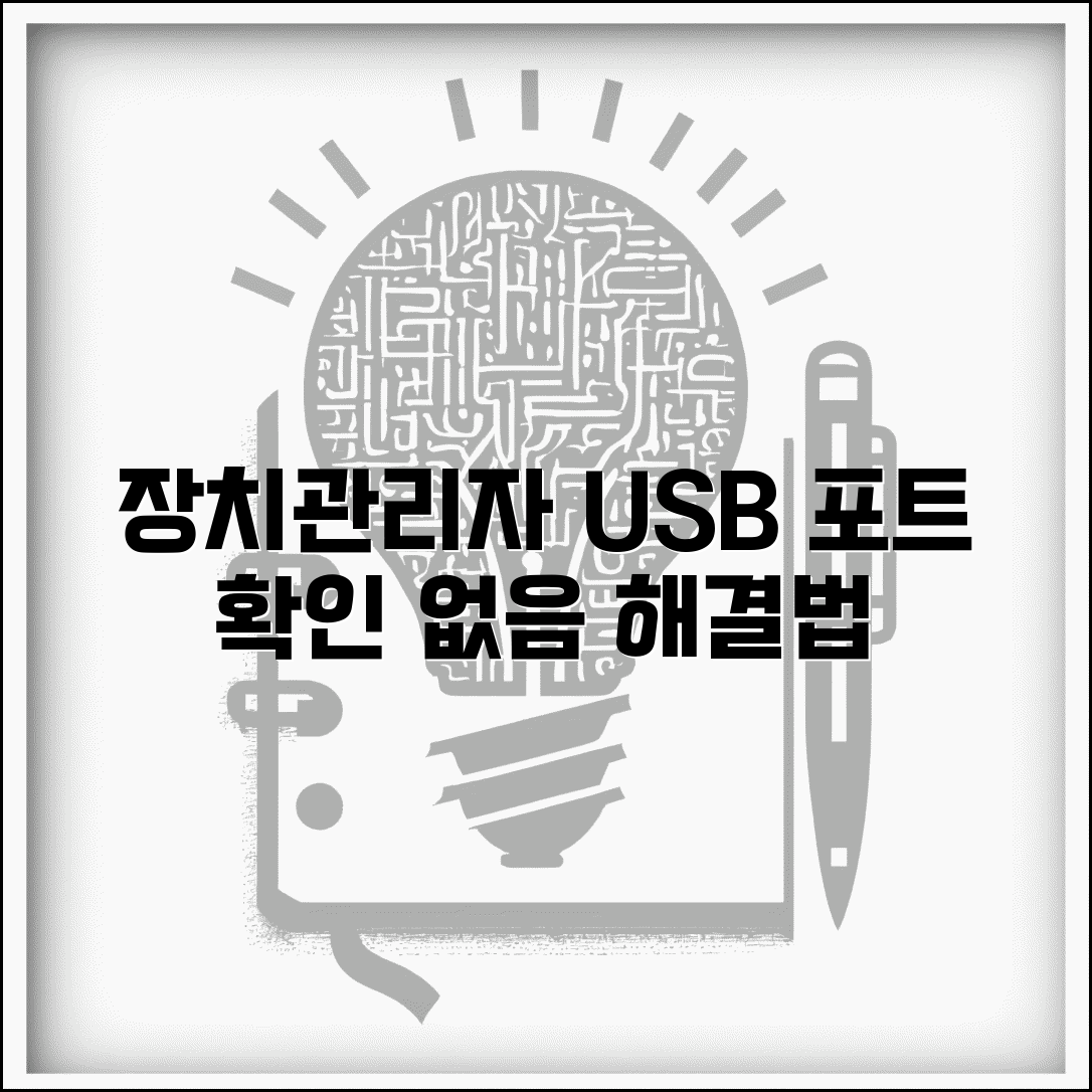 장치관리자 포트 확인 방법 | 장치관리자 USB 포트 없음 해결법