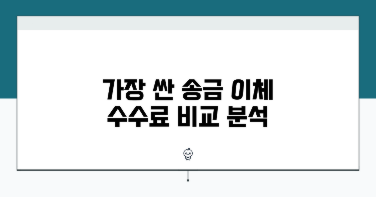 가장 싼 이체 수수료 비교 분석
