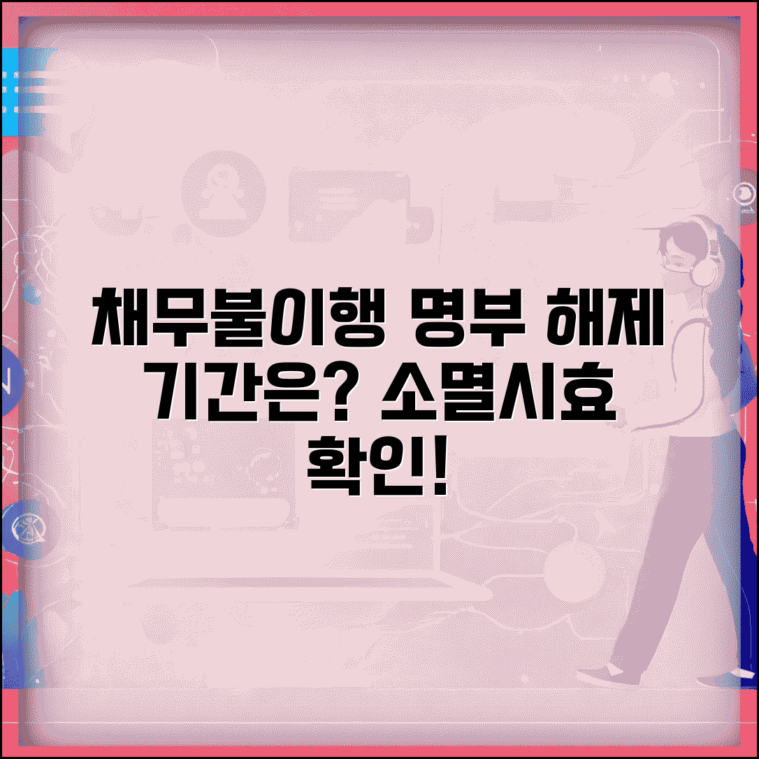 채무불이행자 명부등재 소멸시효 | 명부등재 자동 해제 기간