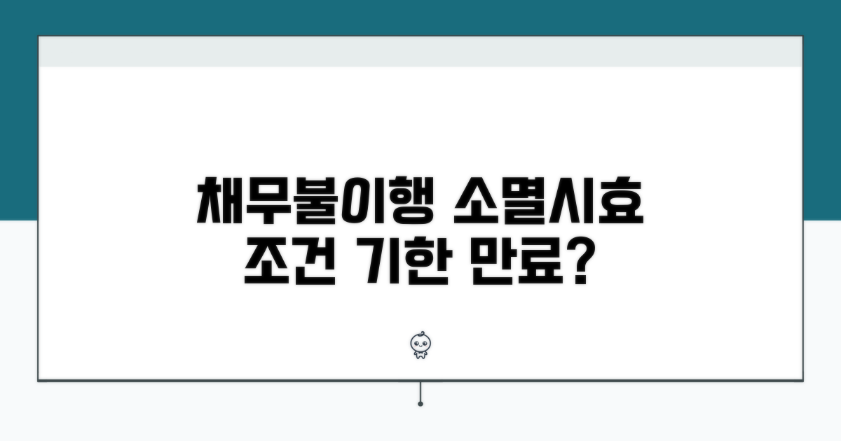 채무불이행자 명부등재 소멸시효 조건