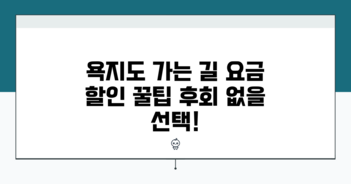 욕지도 가는 길, 요금과 할인 팁