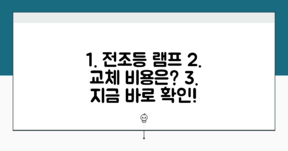 차 전조등 램프 교체 비용 알아보기