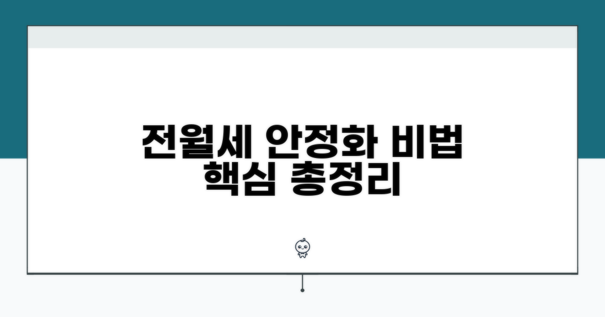 전월세 안정화를 위한 핵심 정보