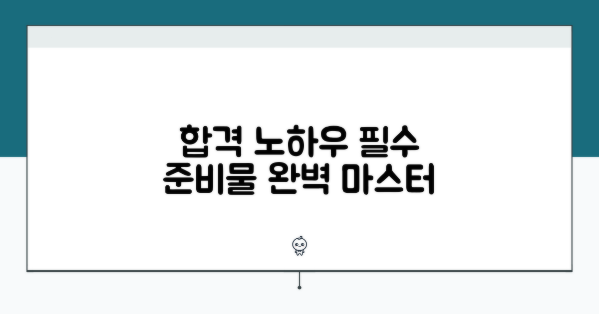성공적인 신청을 위한 필수 준비물