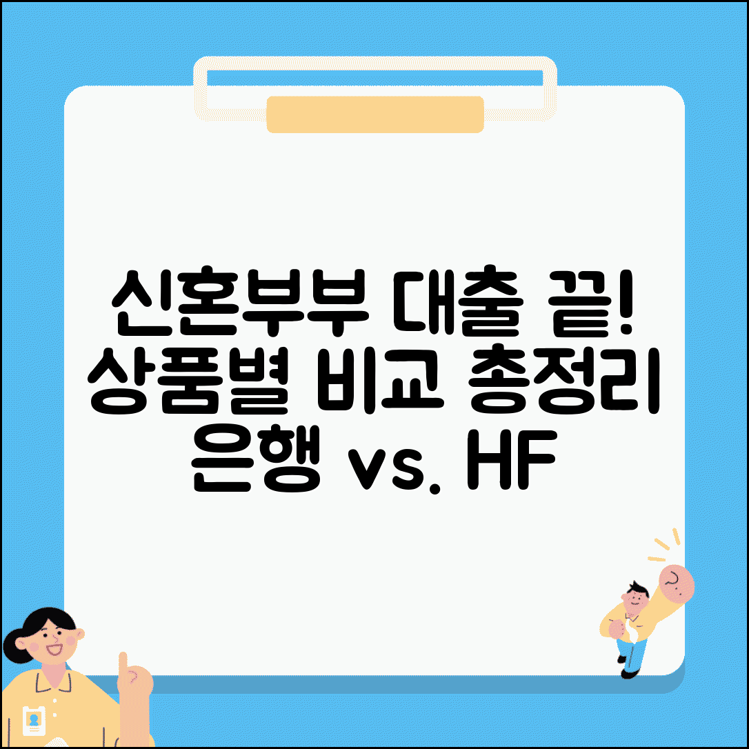 신혼부부대출조건 총정리 | 은행/주택금융공사 상품별 비교