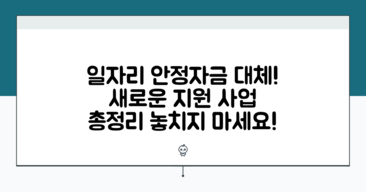 일자리 안정자금 대체 사업 총정리