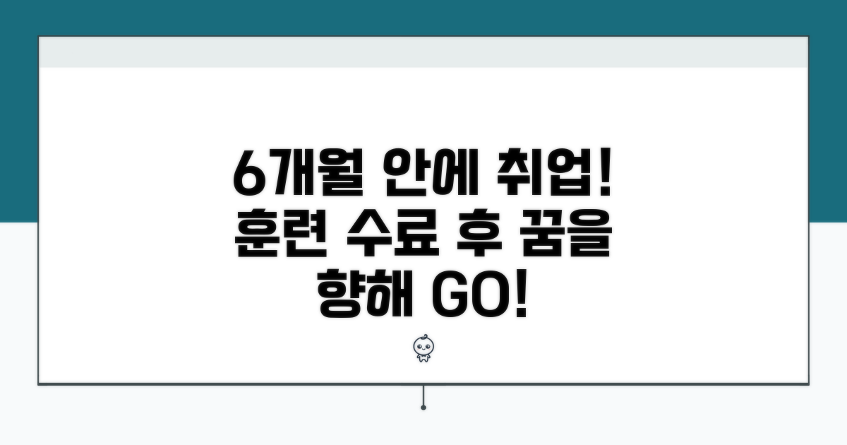 훈련 수료 후 6개월 내 취업
