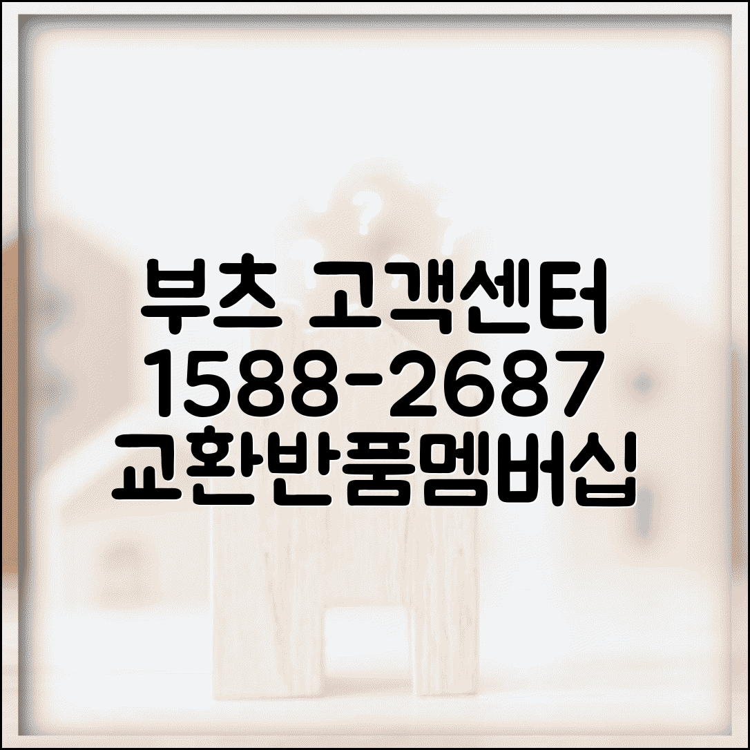 부츠 고객센터 전화번호 1588-2687 | 부츠 화장품 건강용품 교환 반품 멤버십