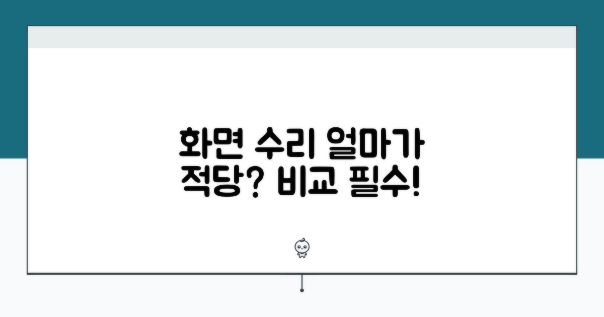 화면 수리 가격, 얼마가 적당할까?